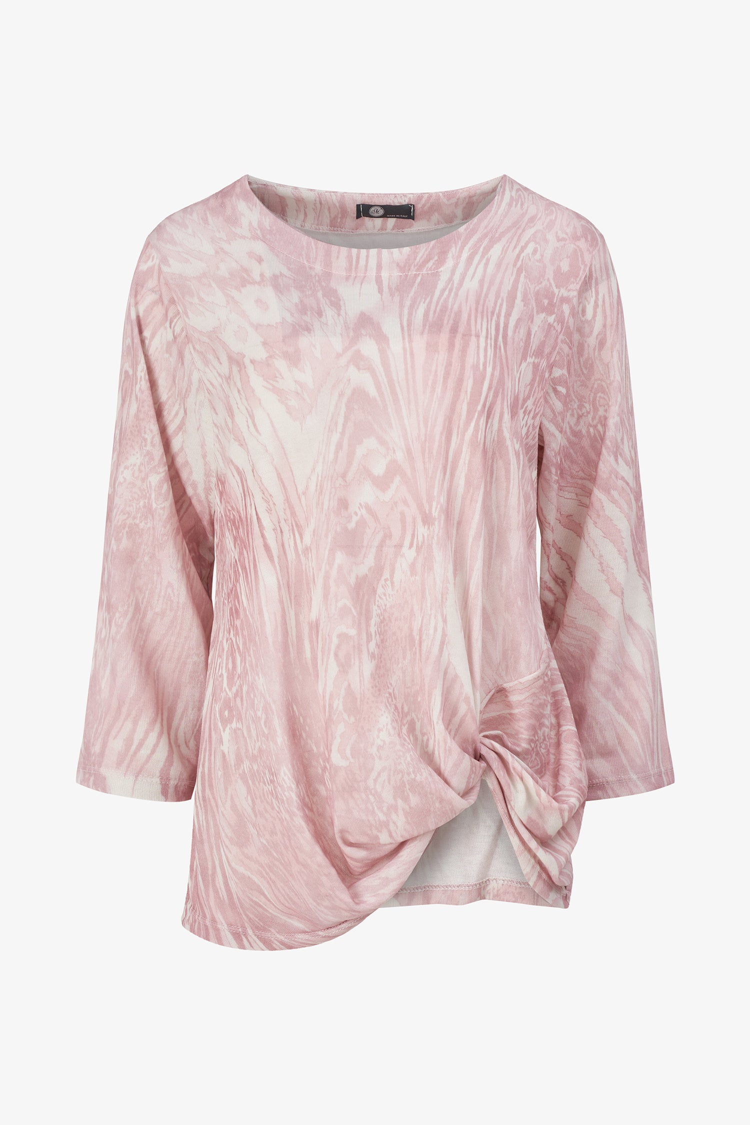 Printed Knot Tunic Top