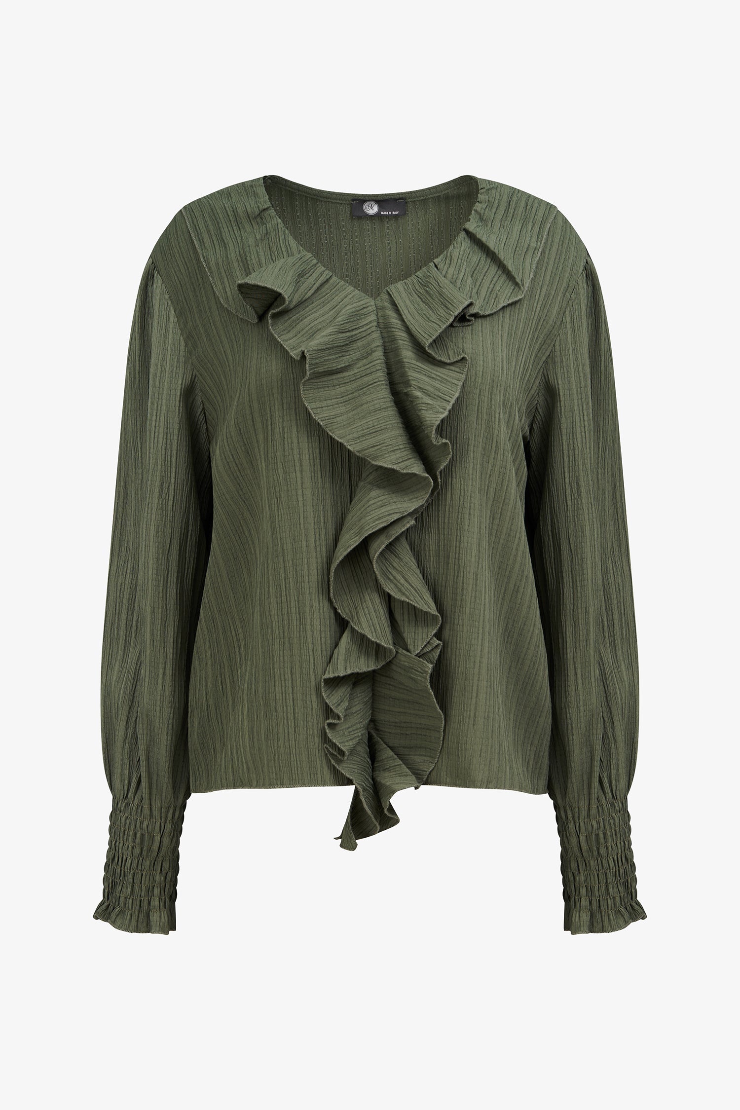 Ruffled Front Blouse