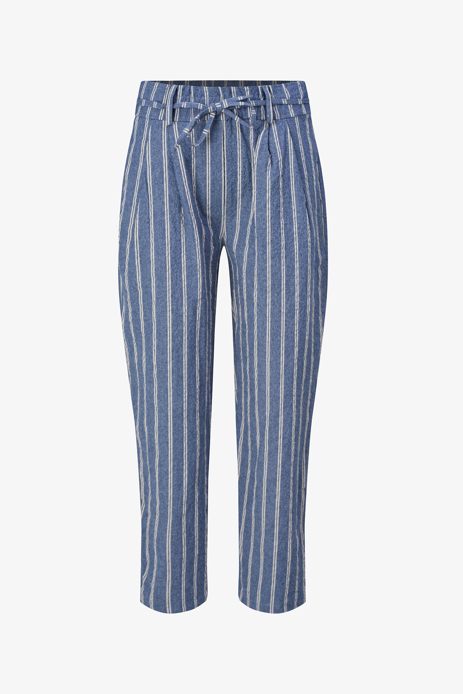 Striped Belted Pants