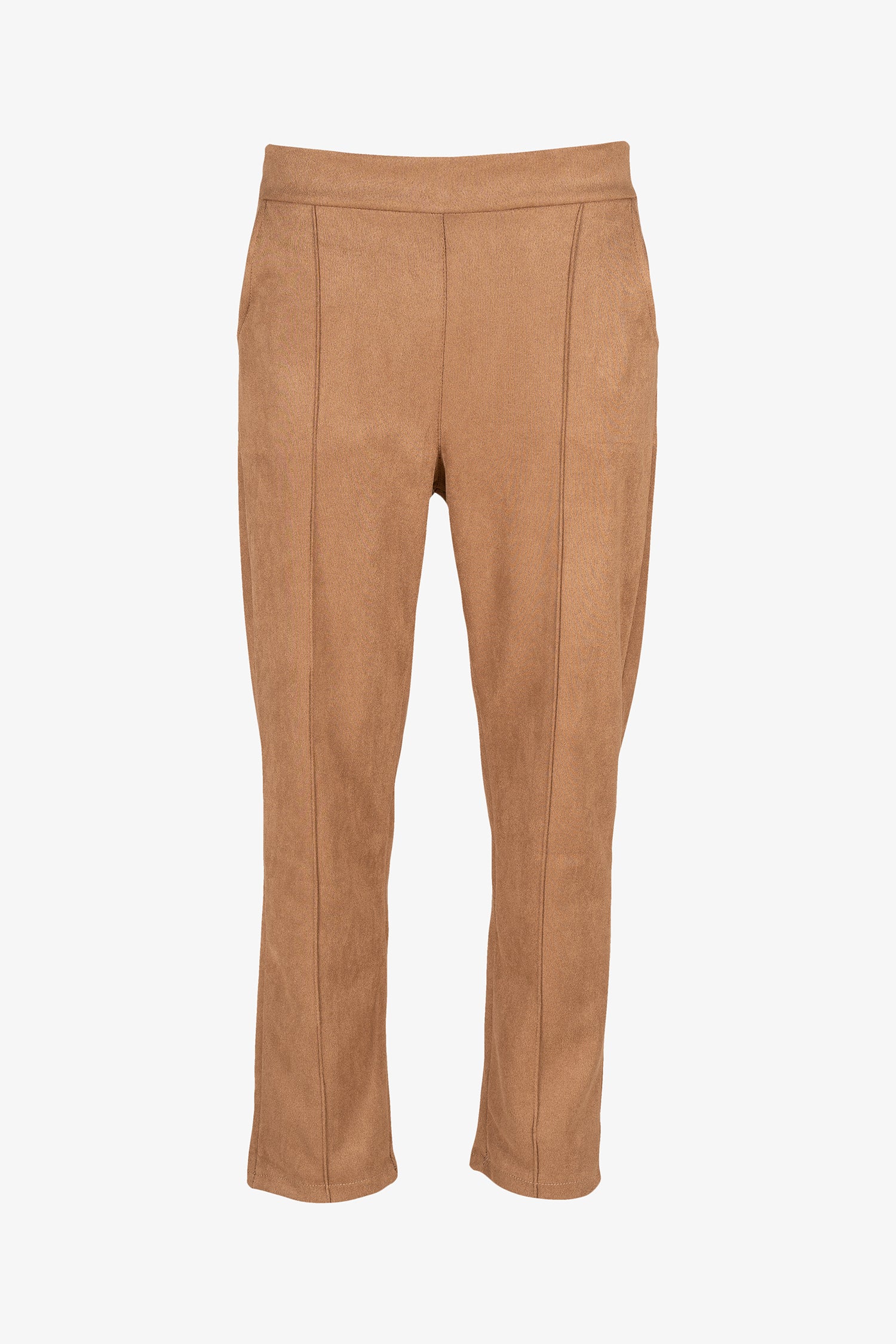 Suede-Look Pants