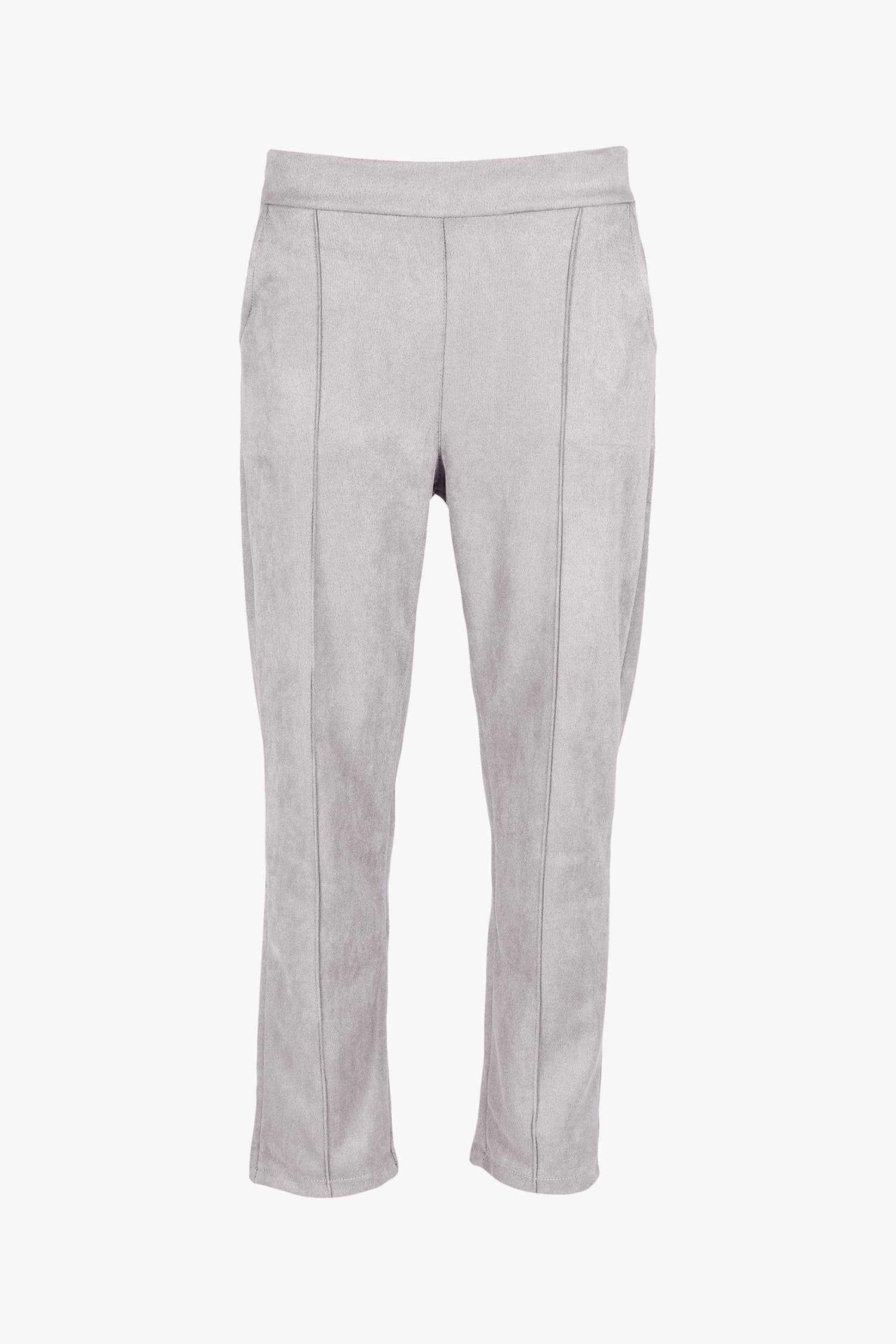 Suede-Look Pants