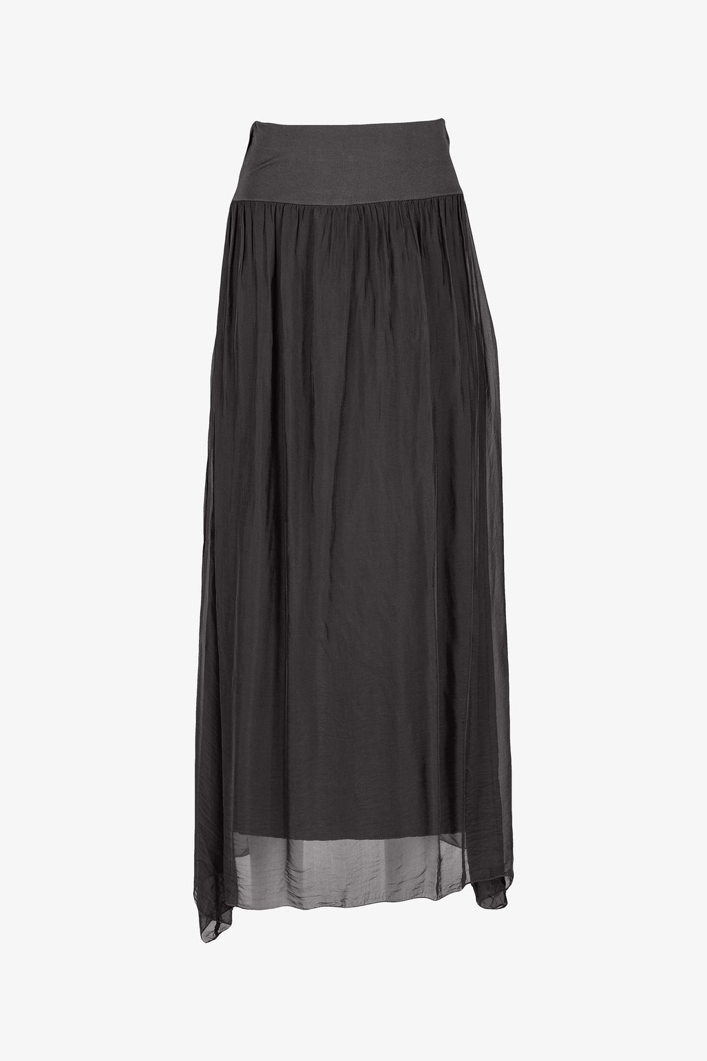 Black Sheer Maxi Skirt