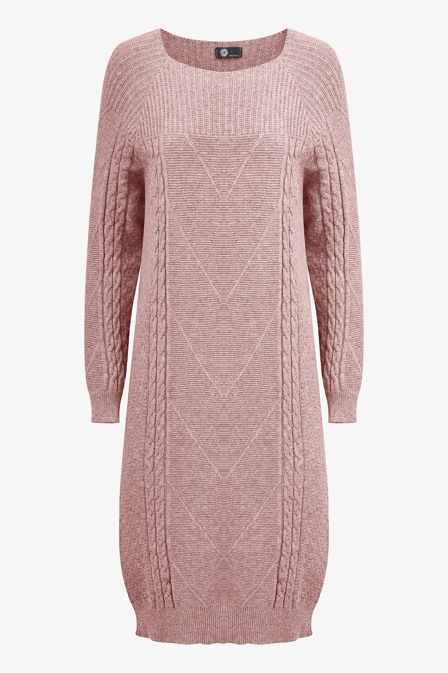 Cable Knit Sweater Dress