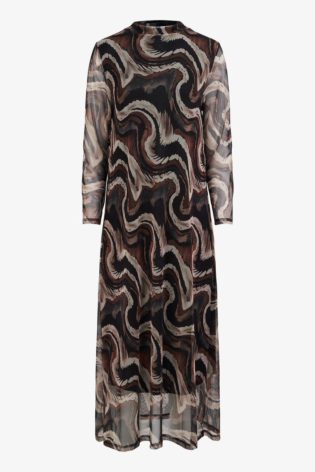 Printed Mesh Dress