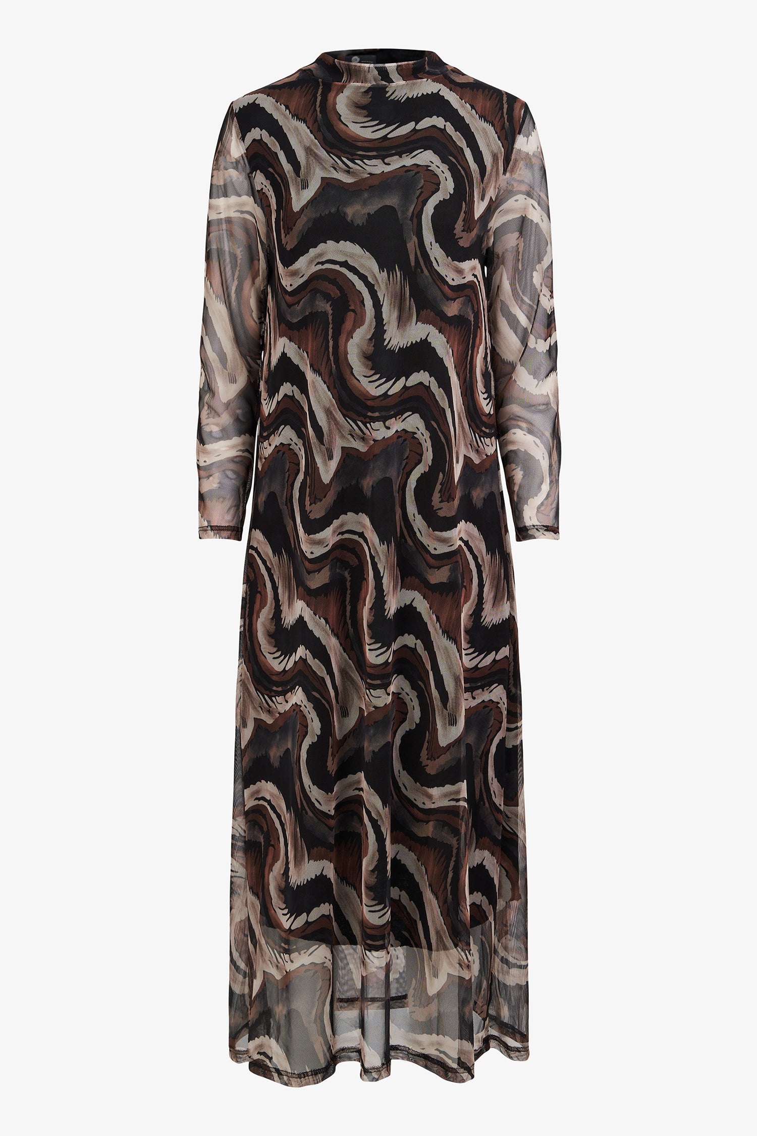 Printed Mesh Dress