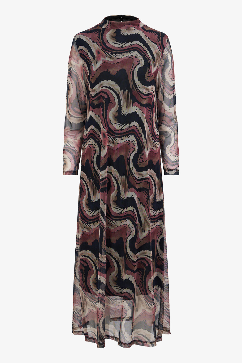 Printed Mesh Dress