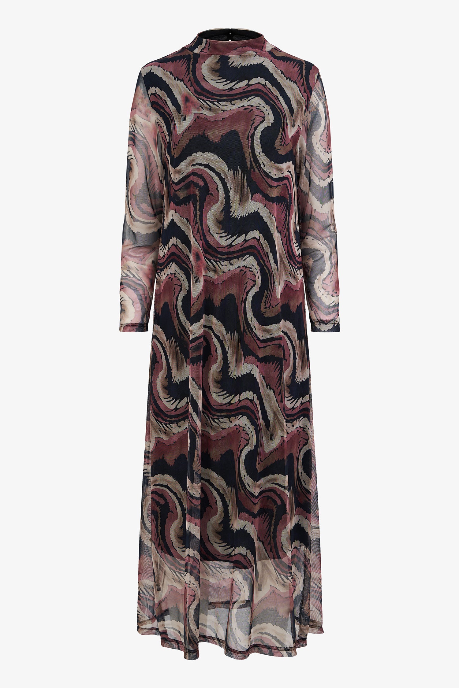 Printed Mesh Dress