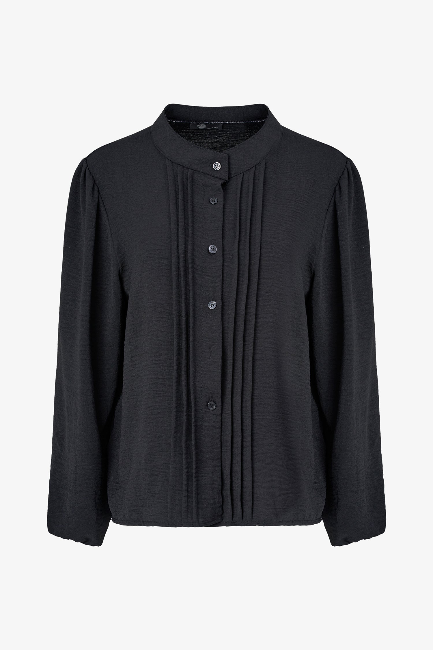 Pleated Button Blouse
