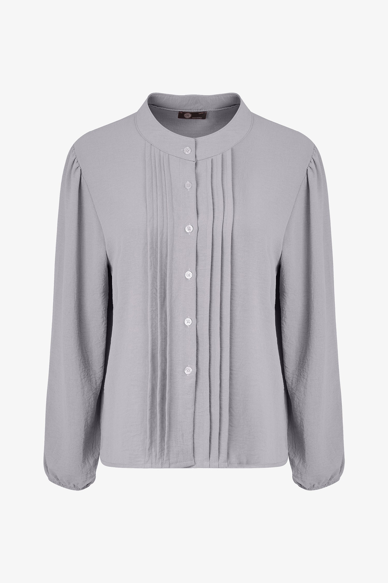 Pleated Button Blouse