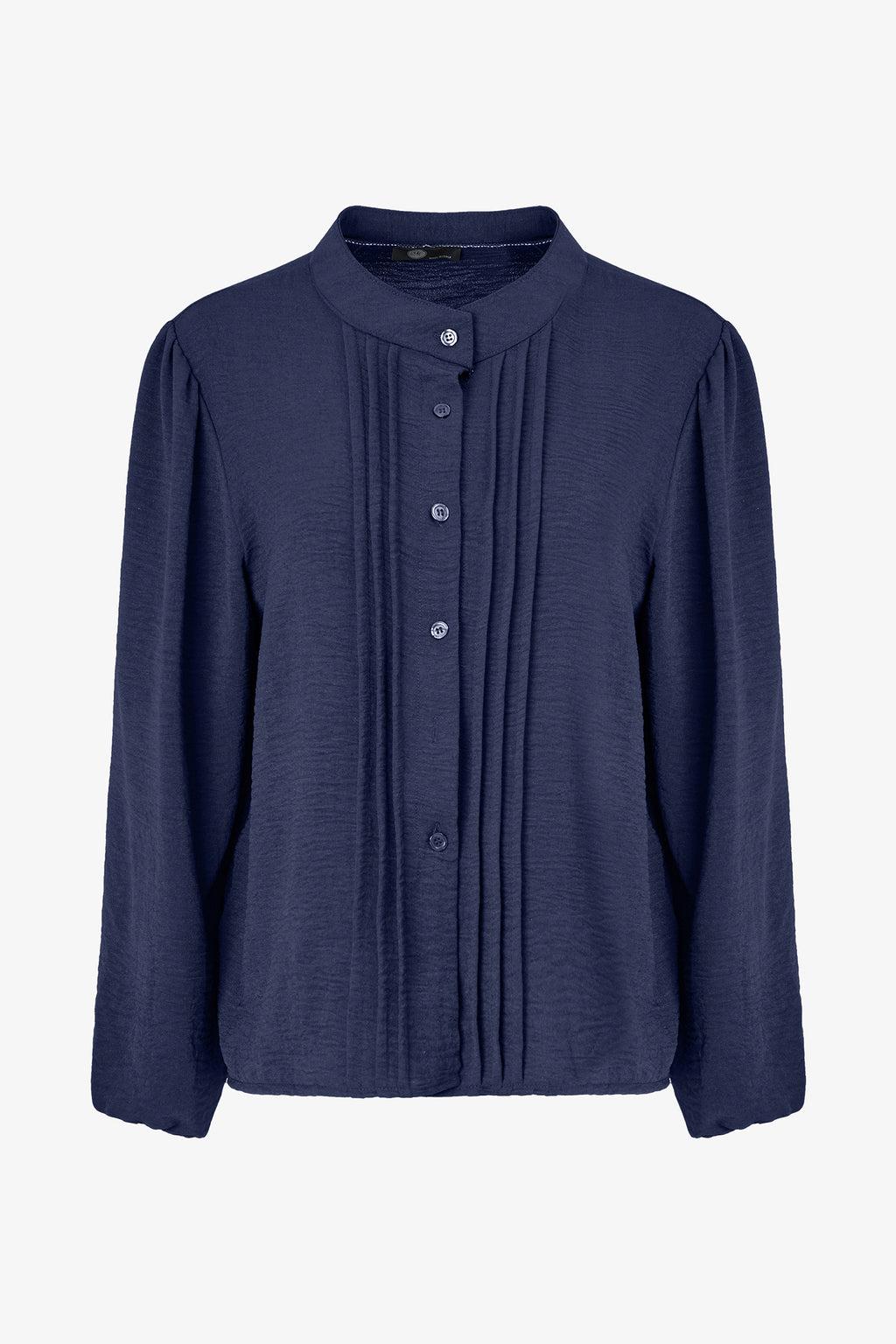 Pleated Button Blouse