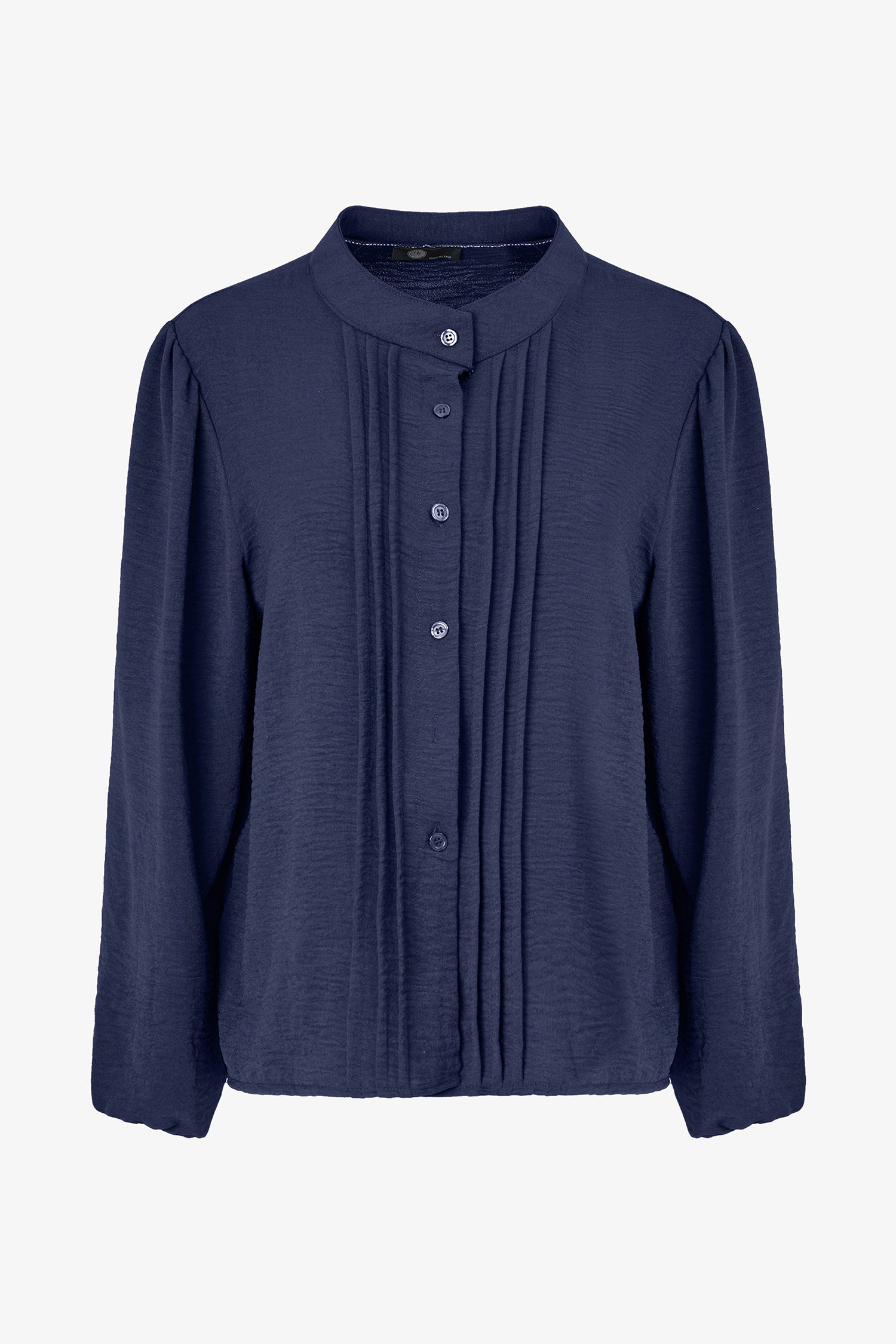 Pleated Button Blouse