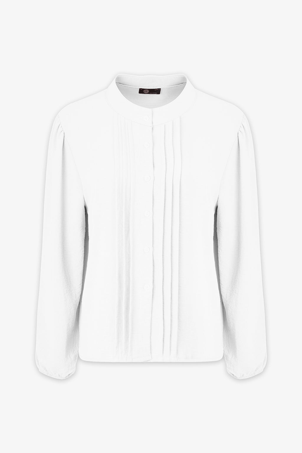 Pleated Button Blouse