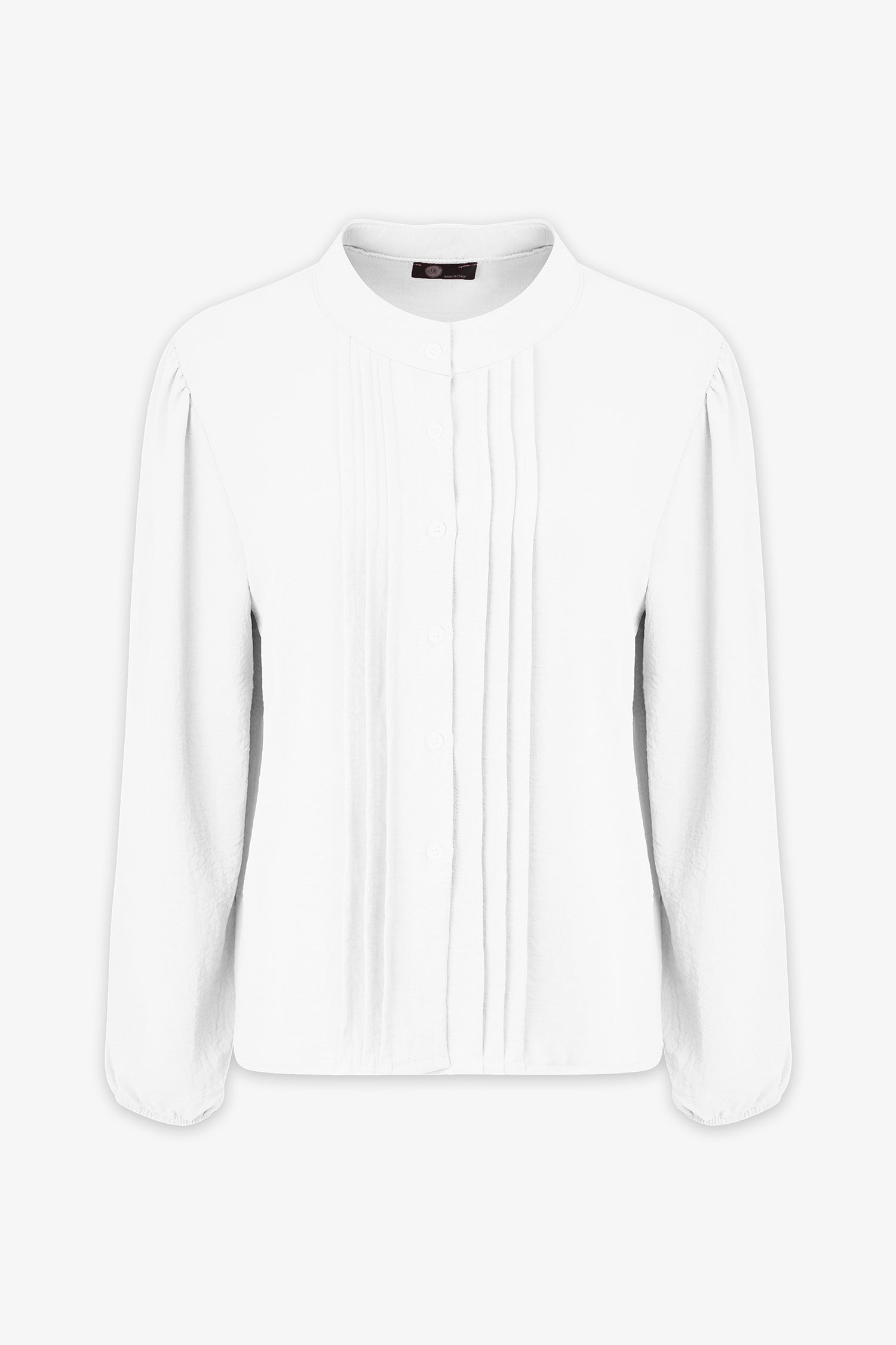 Pleated Button Blouse