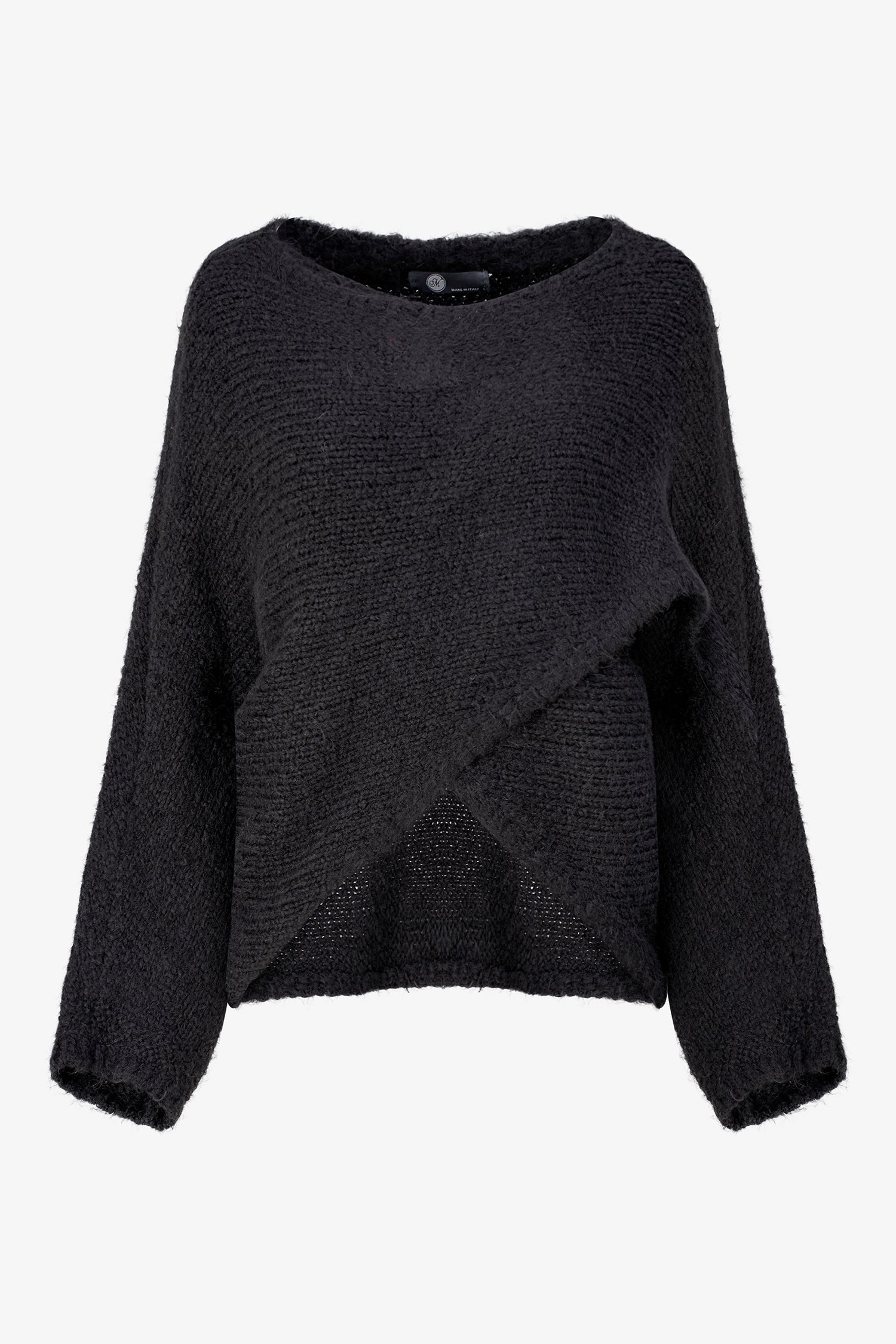 Textured Wrap Sweater