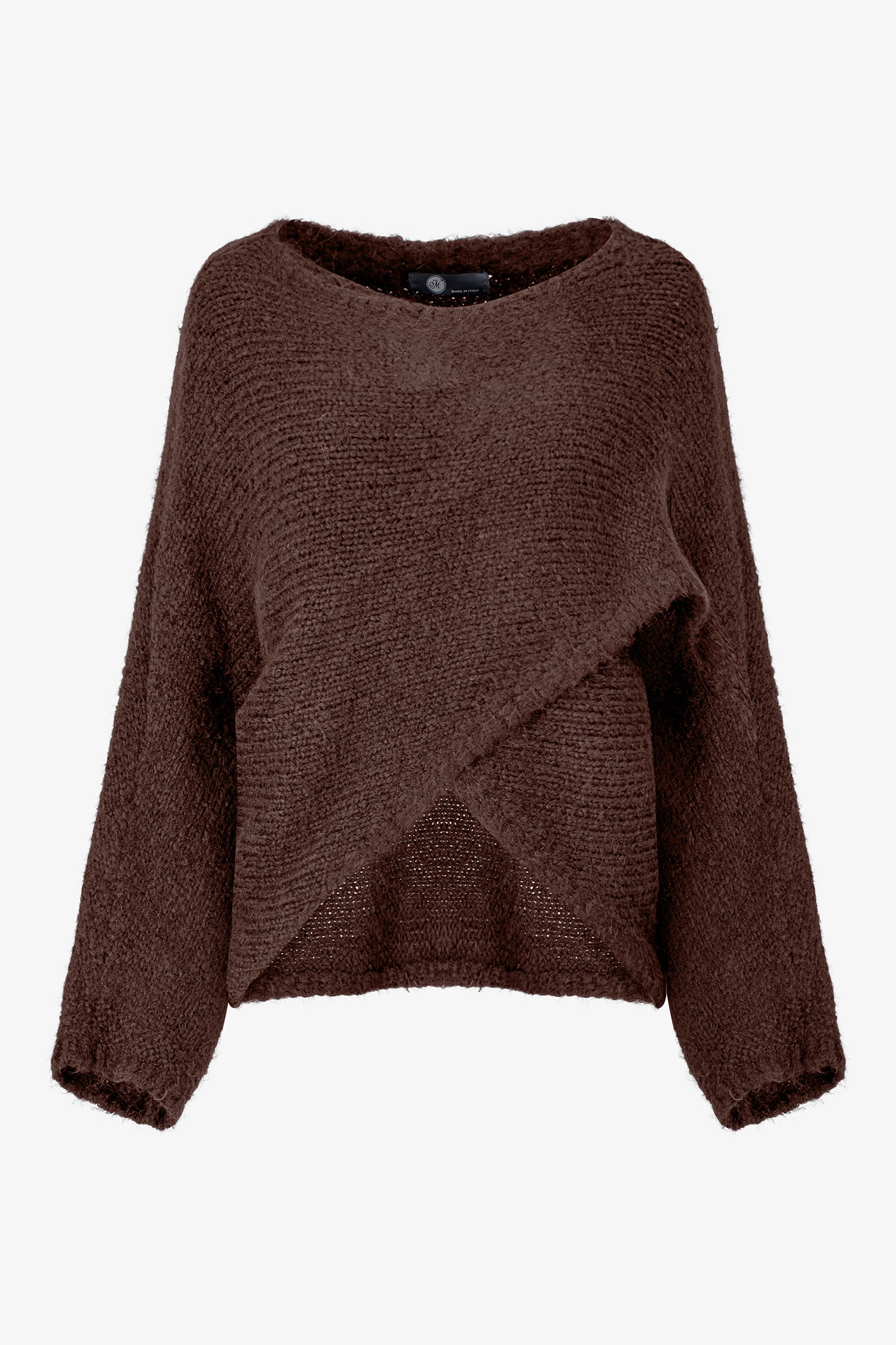 Textured Wrap Sweater