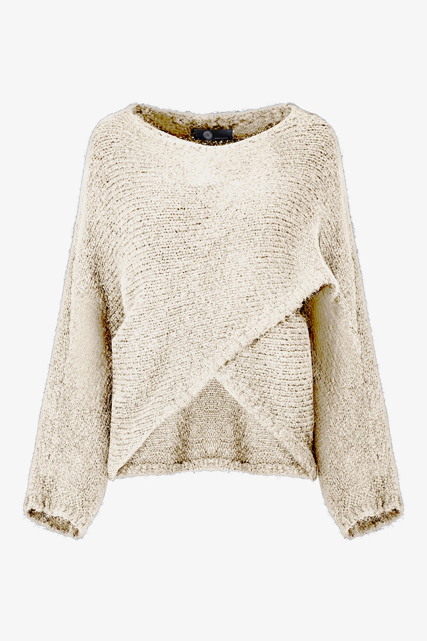 Textured Wrap Sweater