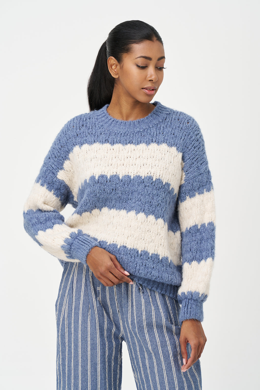Chunky Striped Sweater