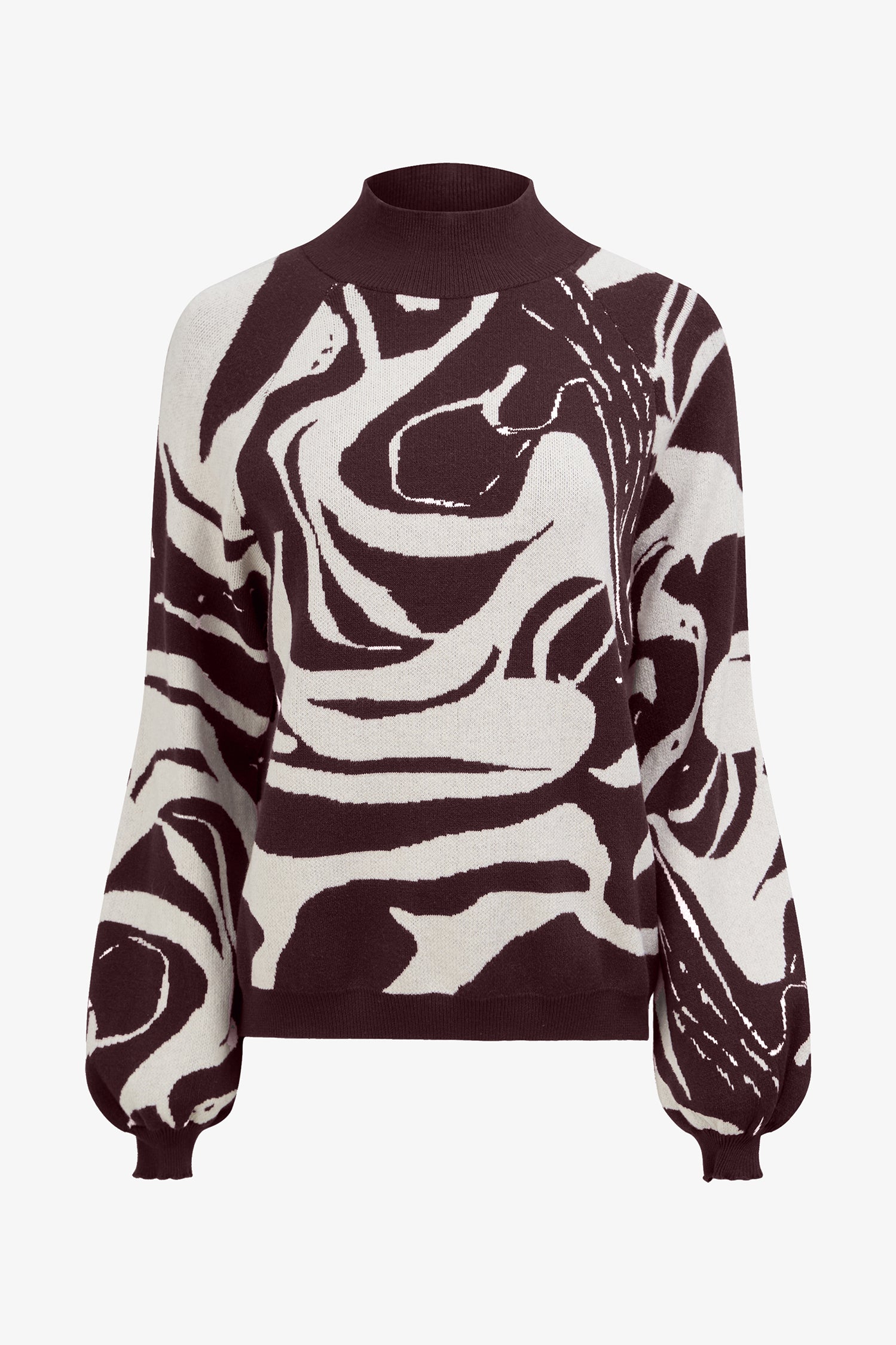 Abstract Print Sweater