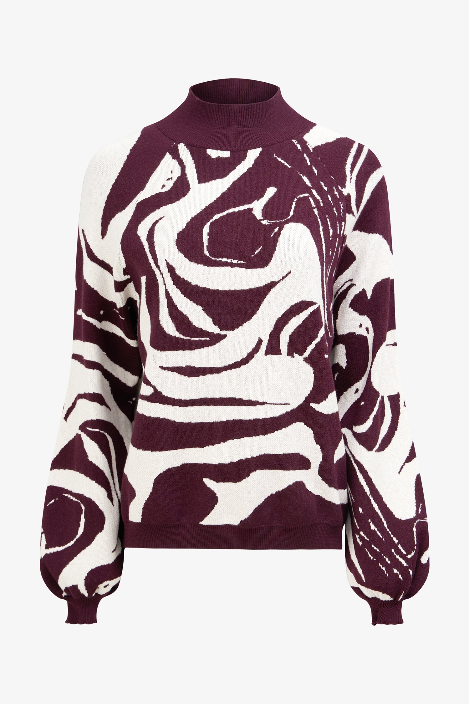 Abstract Print Sweater