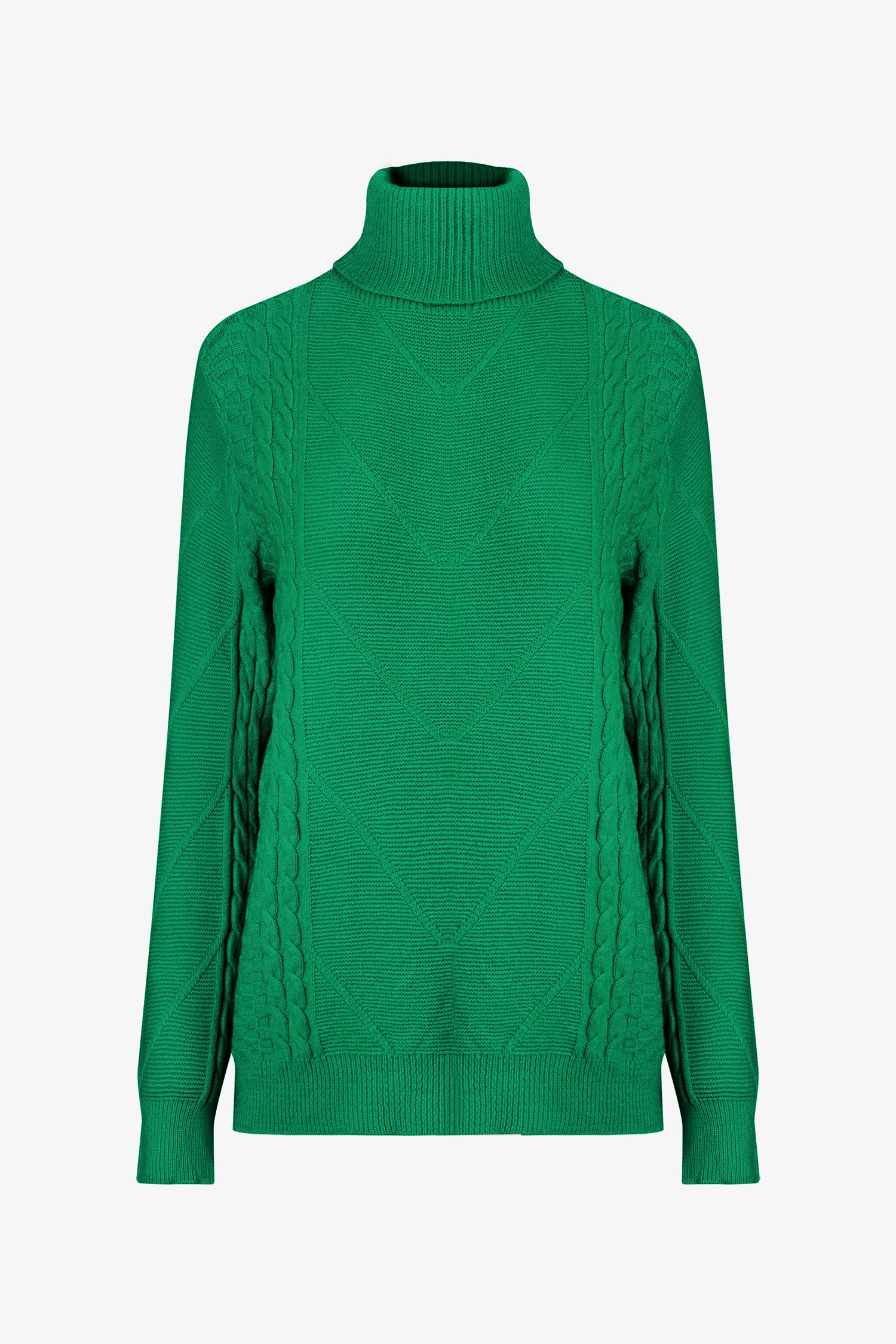 Cable Knit Turtleneck Sweater