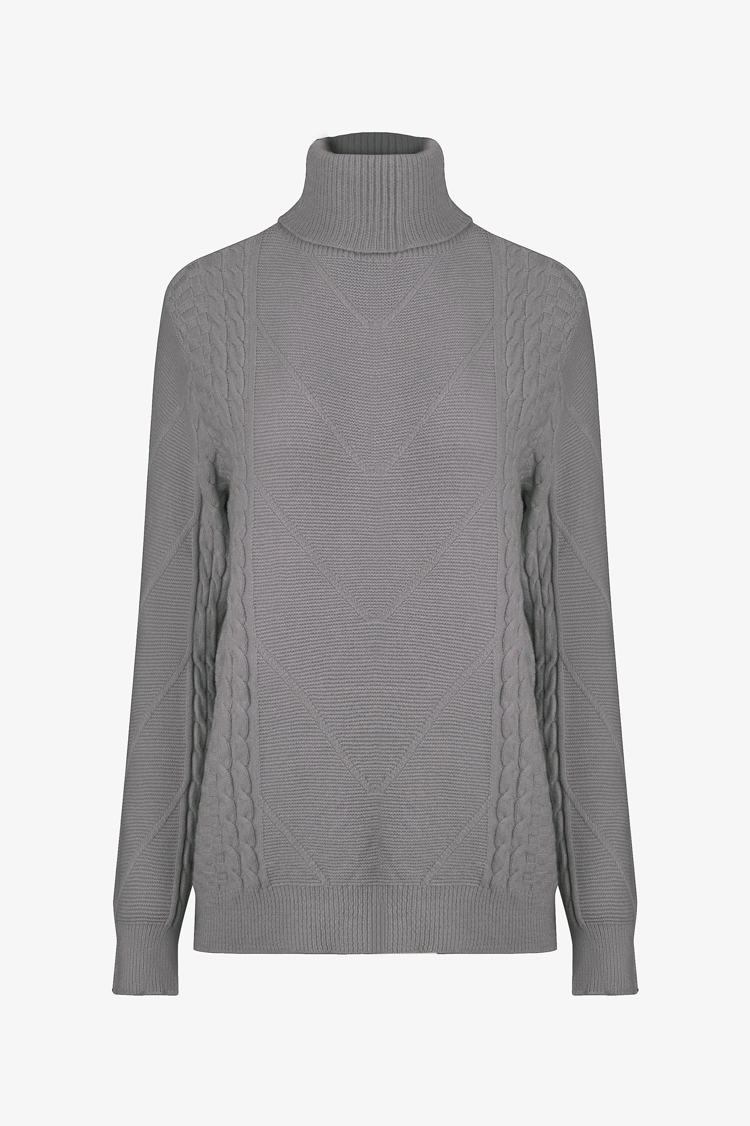Cable Knit Turtleneck Sweater