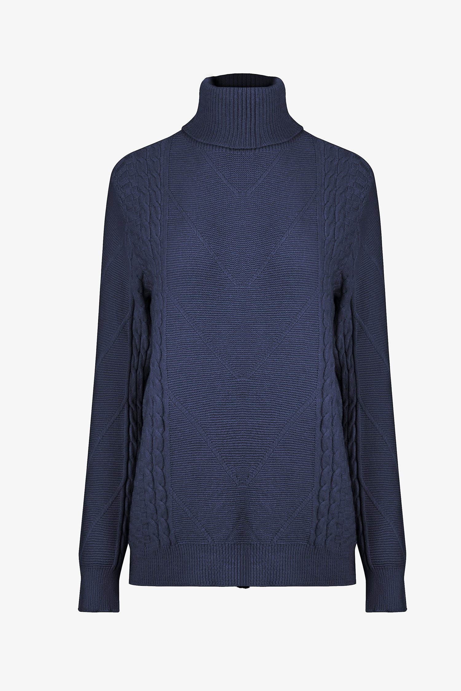Cable Knit Turtleneck Sweater