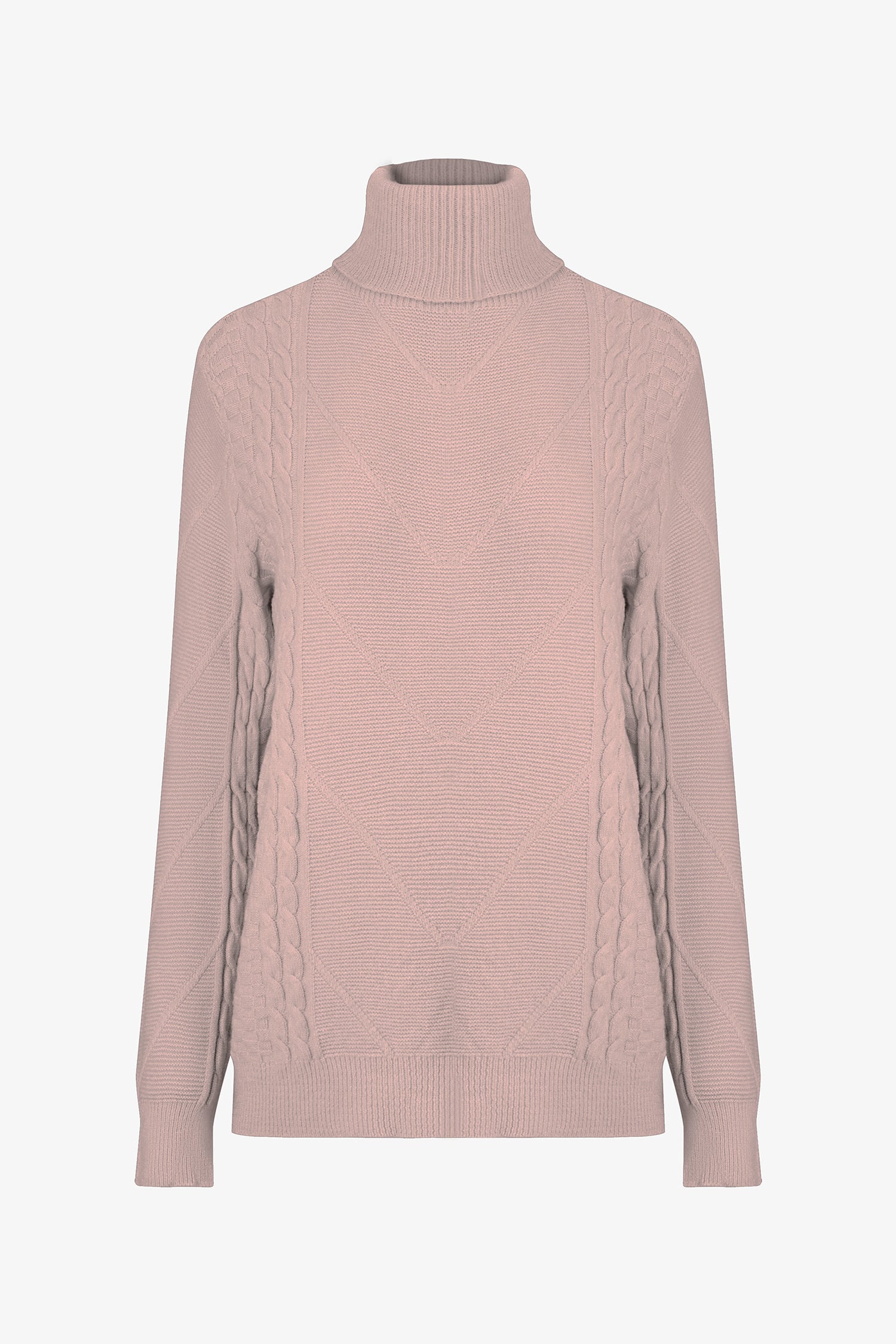 Cable Knit Turtleneck Sweater