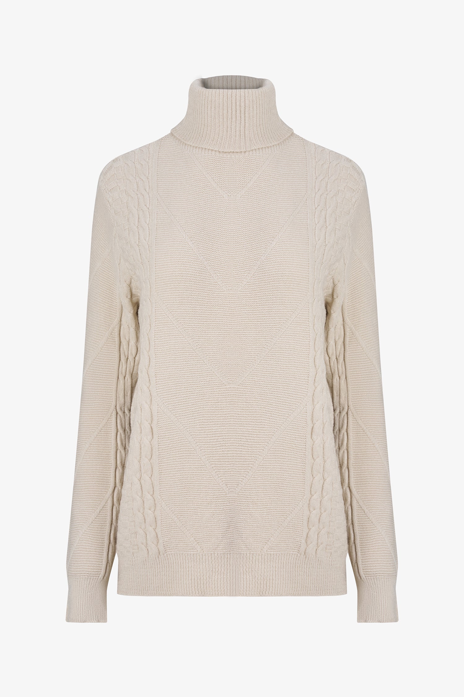 Cable Knit Turtleneck Sweater