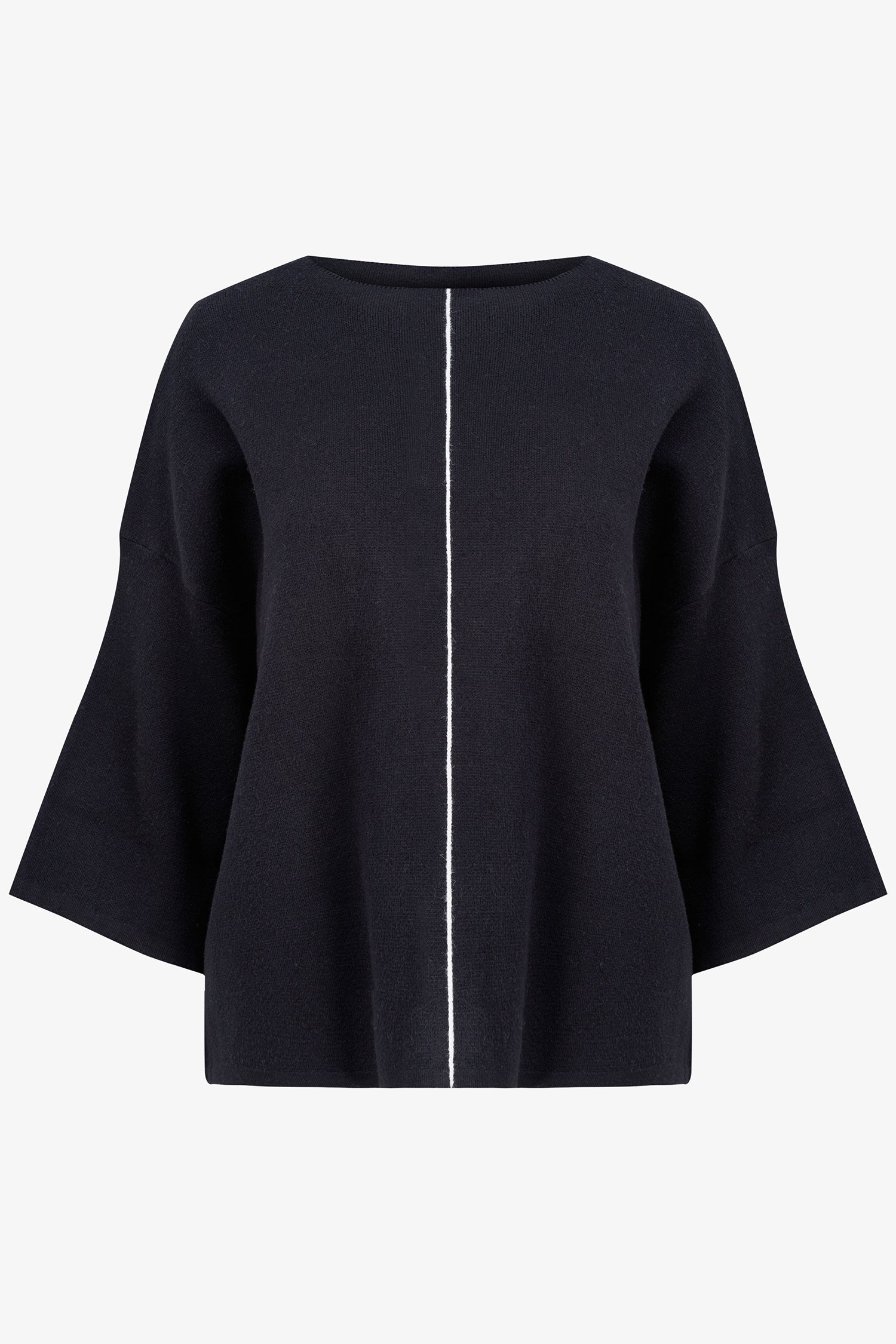 Contrast Seam Sweater